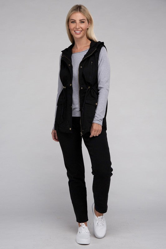 Military Hoodie Vest (3 Colors)