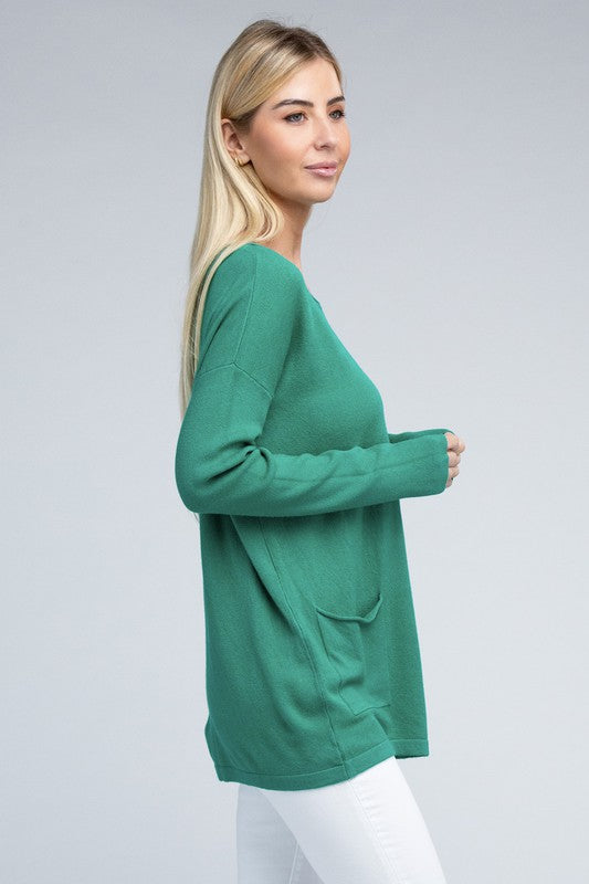 Viscose Front Pocket Sweater (5 Colors)