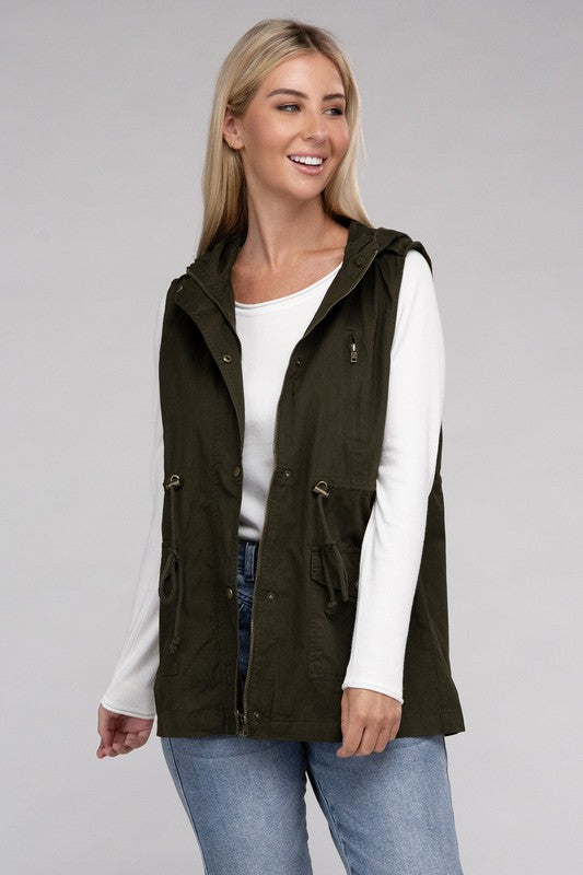 Military Hoodie Vest (3 Colors)