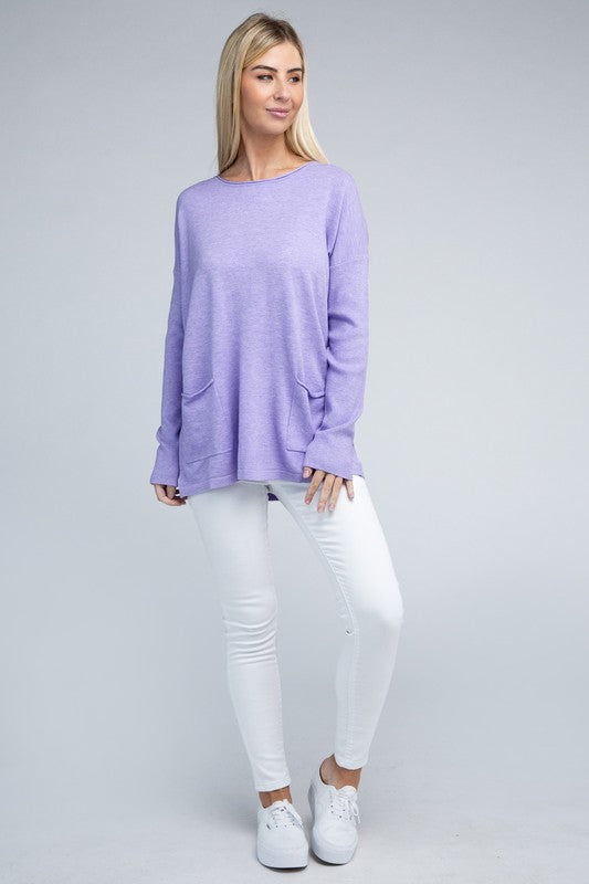 Viscose Front Pocket Sweater (5 Colors)