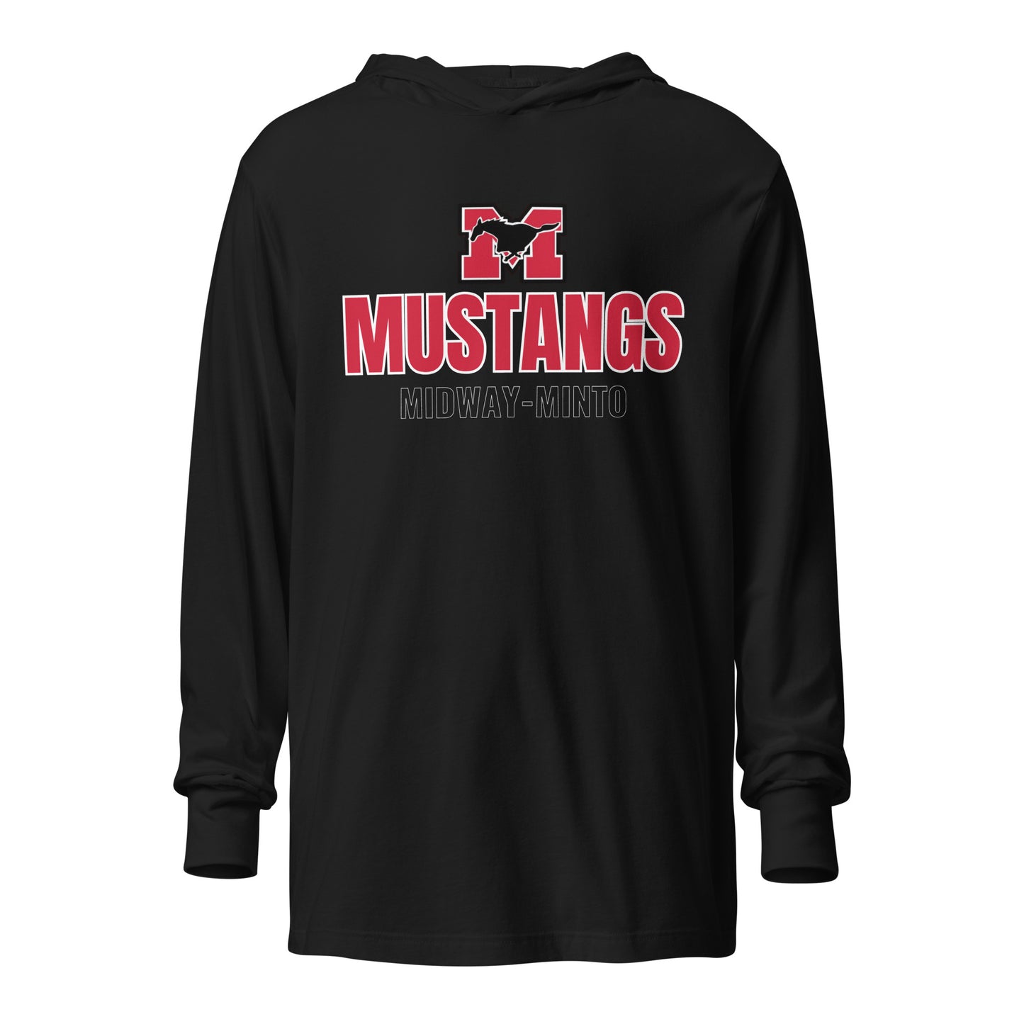 MM Mustangs Hooded Long Sleeve Tee