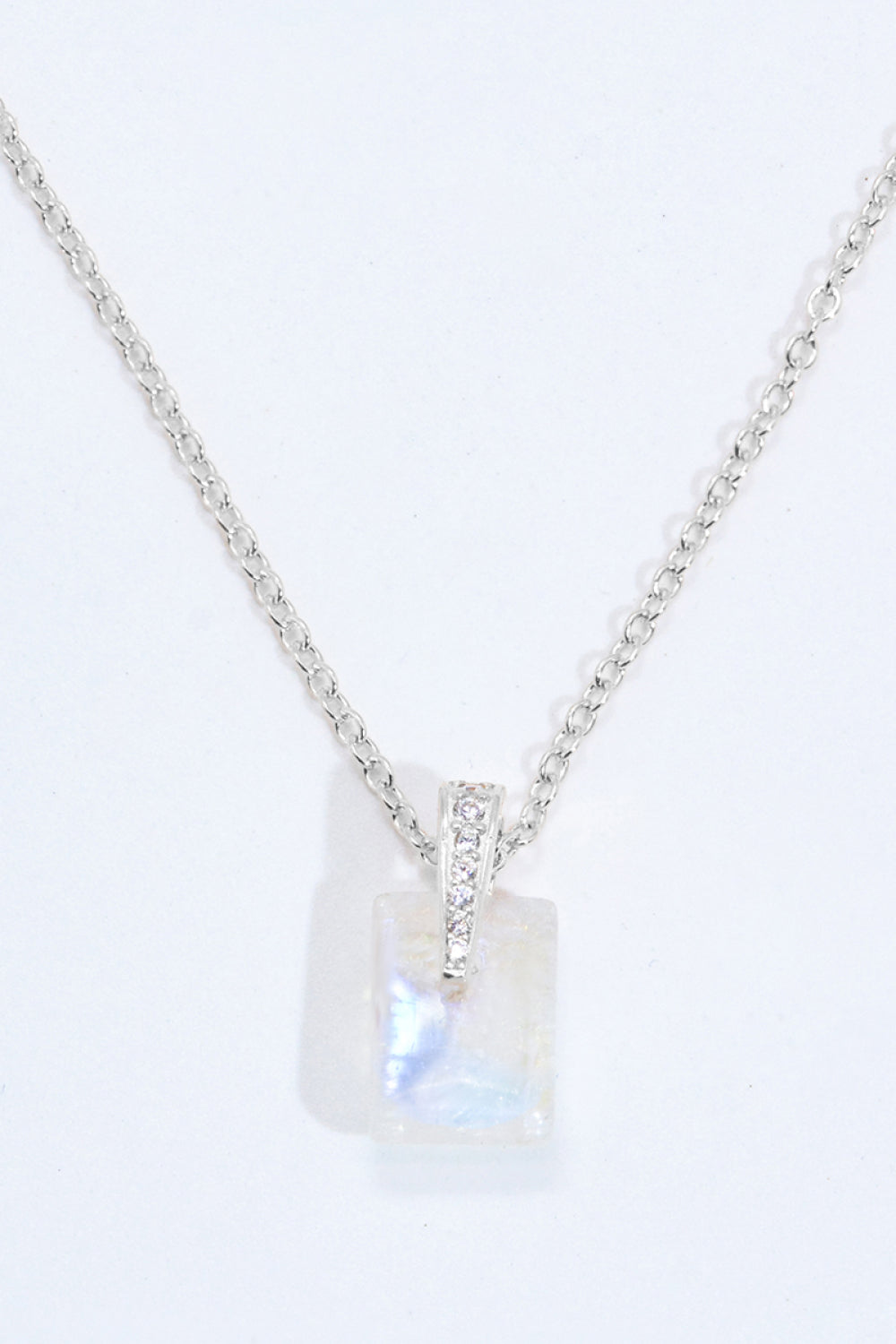 Natural Moonstone Pendant Necklace