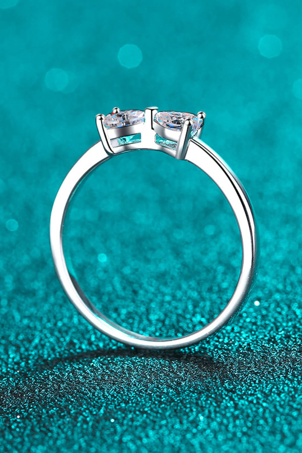 Bow Shaped Moissanite Ring