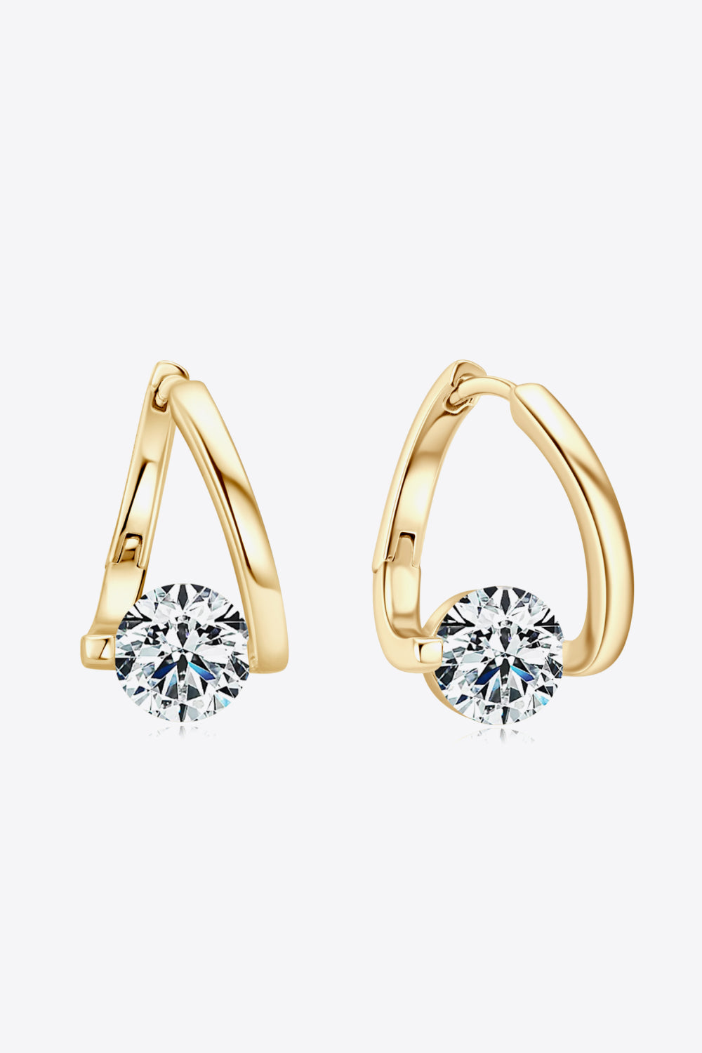 2 Carat Moissanite Heart Earrings (2 Colors)