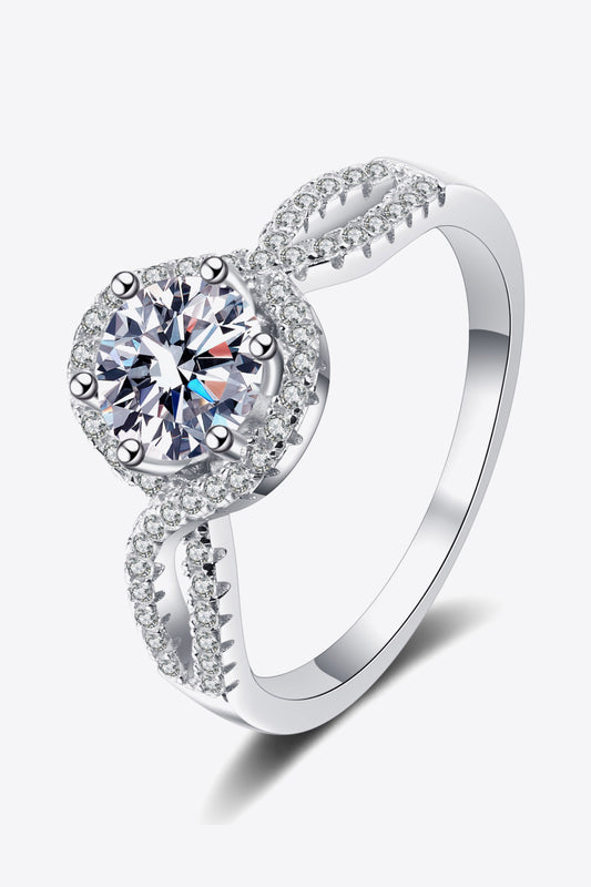 Joyful Occasion 925 Sterling Silver Moissanite Ring