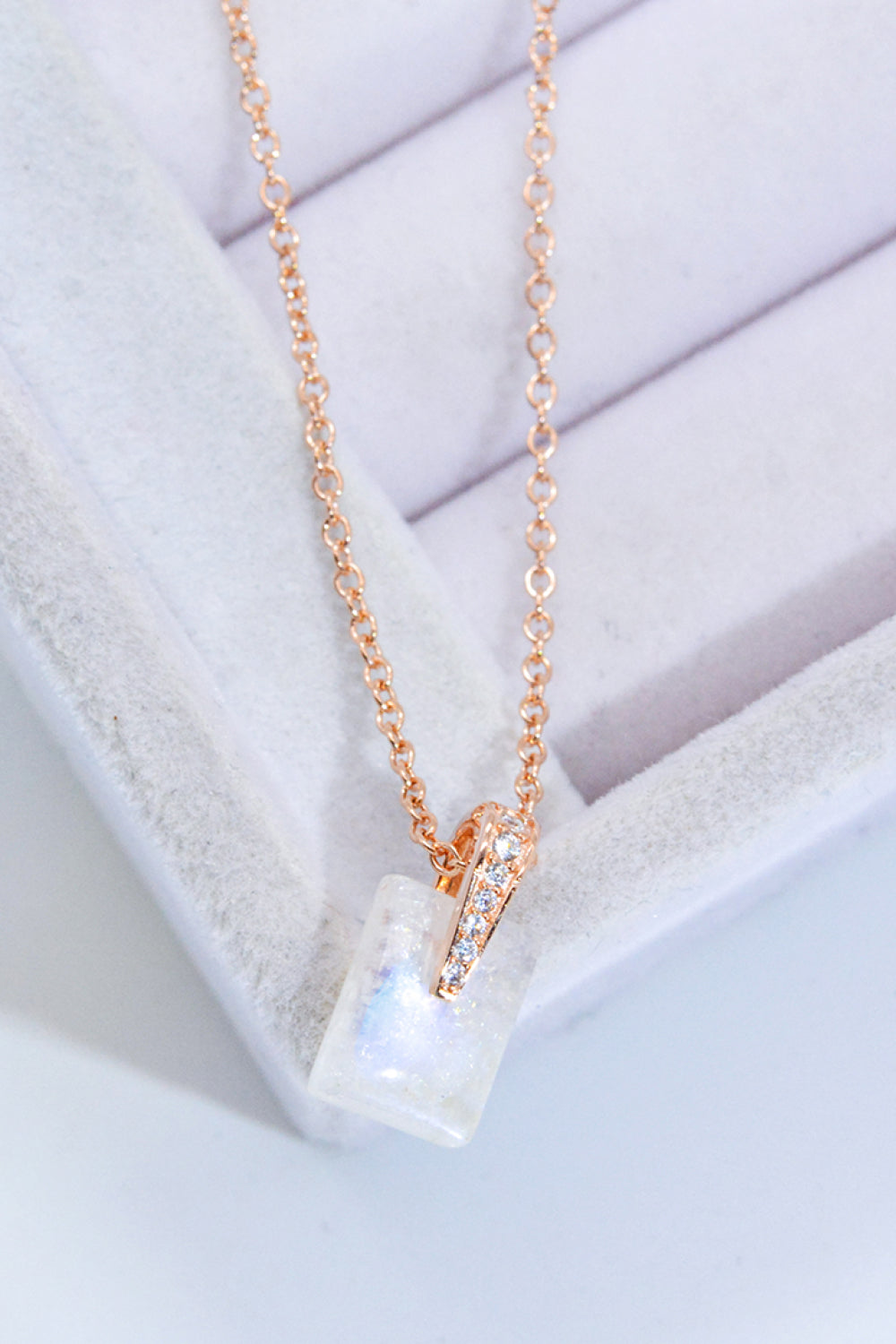 Natural Moonstone Pendant Necklace