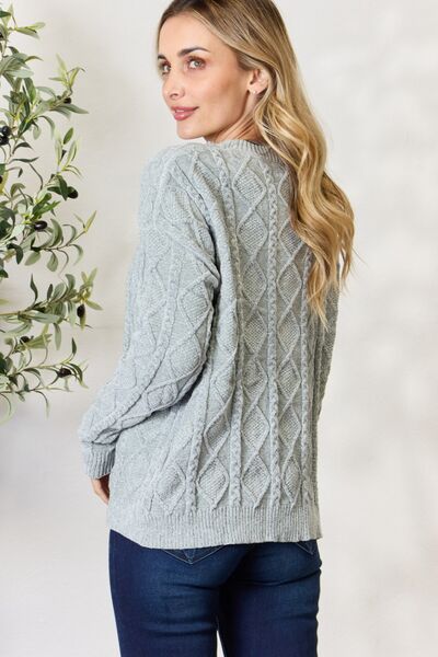 True Class Cable Knit Sweater