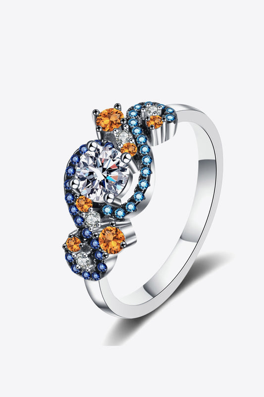 .5 Carat Moissanite Contrast Ring