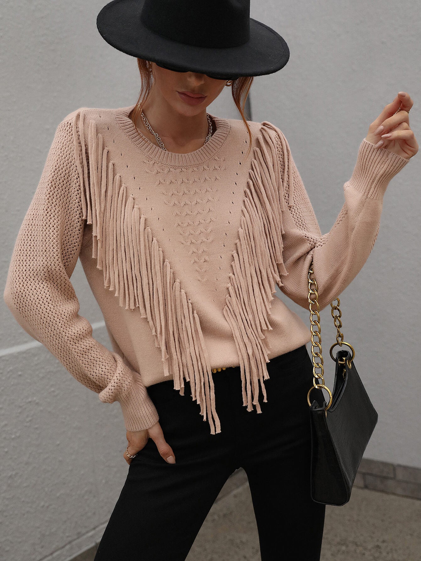 Country Girl Fringe Detail Sweater (5 Colors)