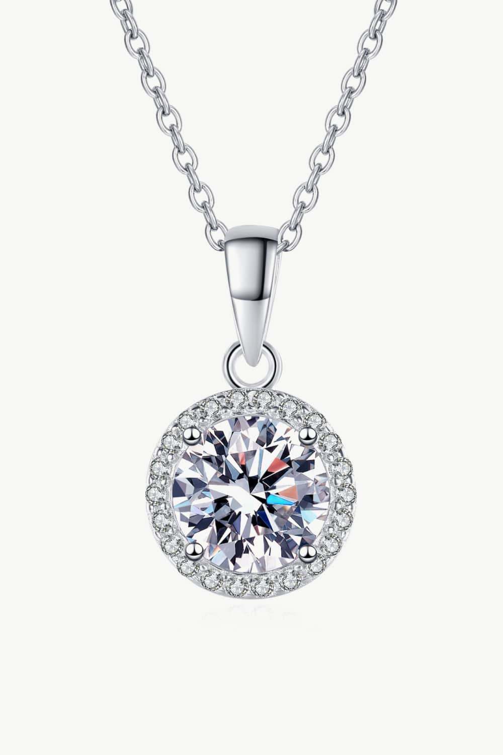 Charmer 1 Carat Moissanite Pendant Necklace