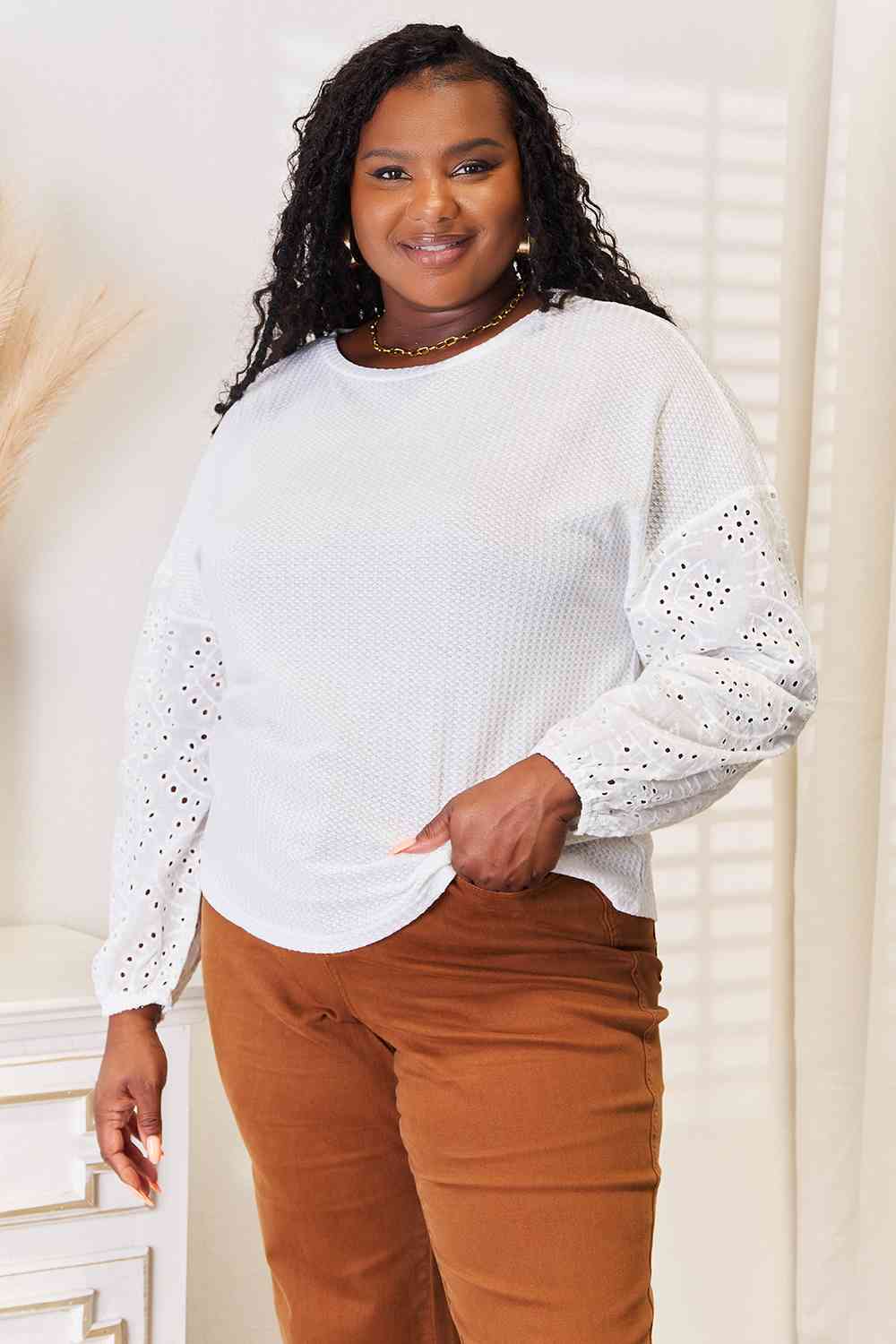 Carmen Eyelet Top