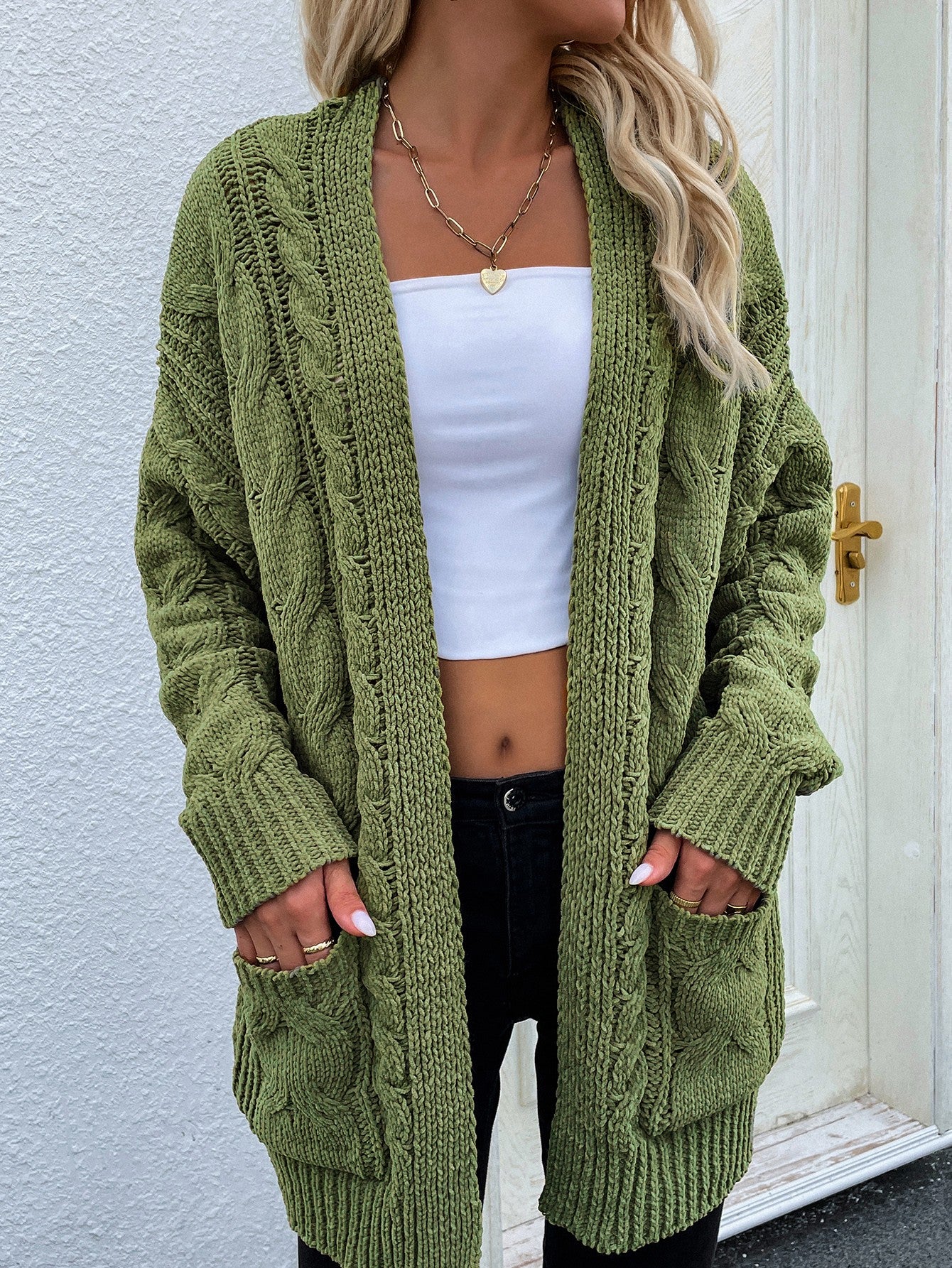 Marilee Cable-Knit Cardigan