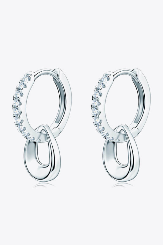 Moissanite Double Hoop Earrings (2 Colors)