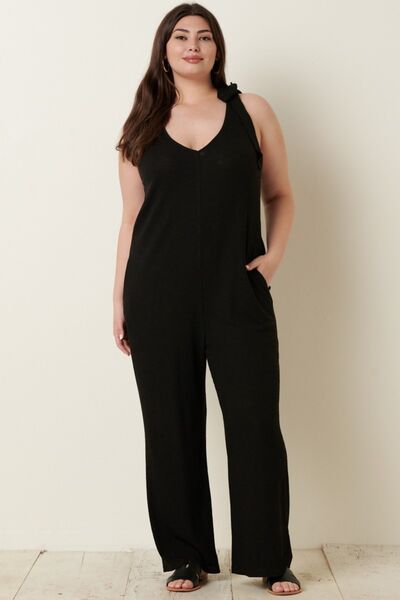 Around Town Cross Back Jumpsuit