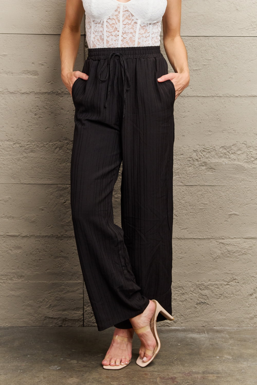 Mariana Tie Waist Long Pants