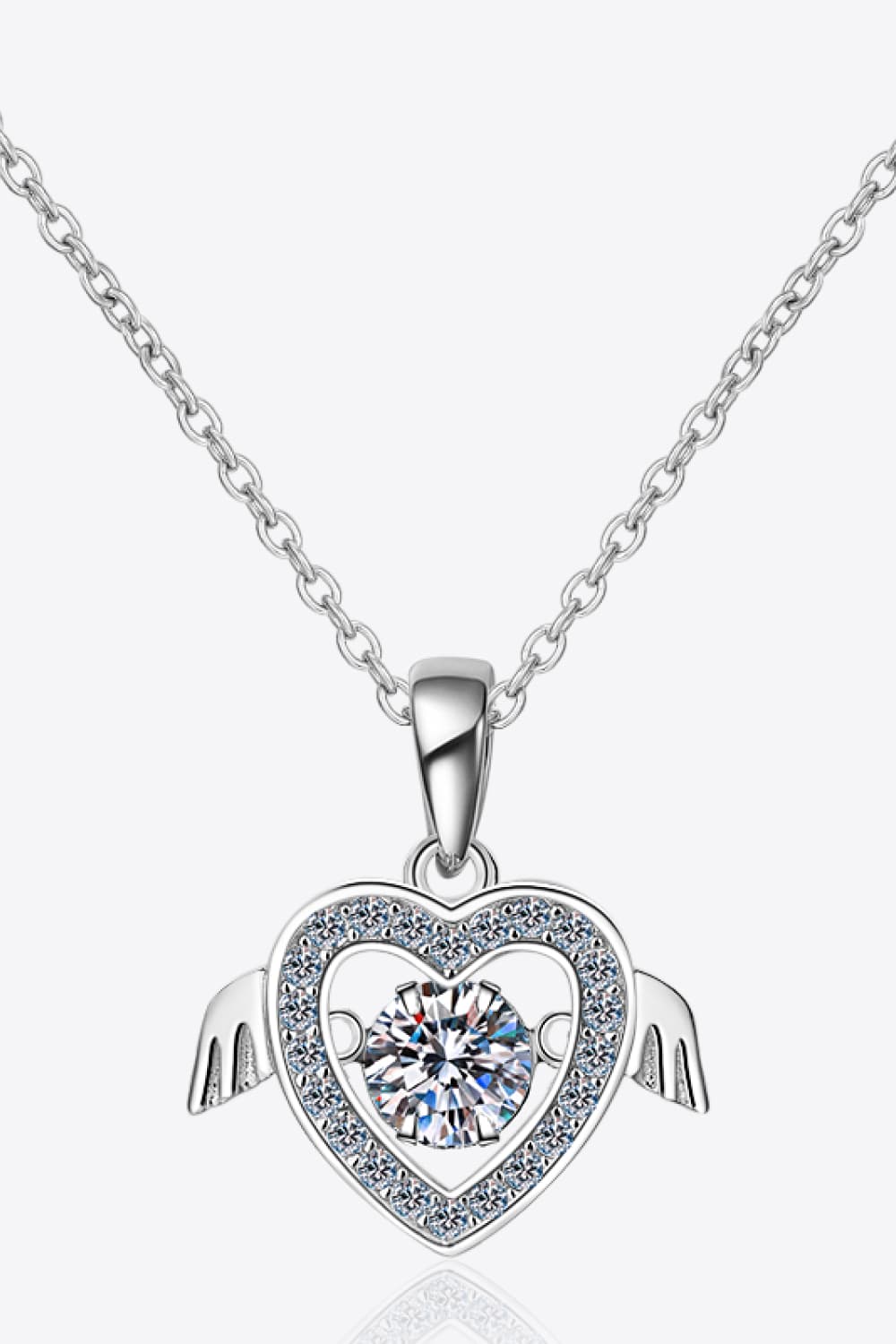 .5 Carat Moissanite Angel Wing Necklace