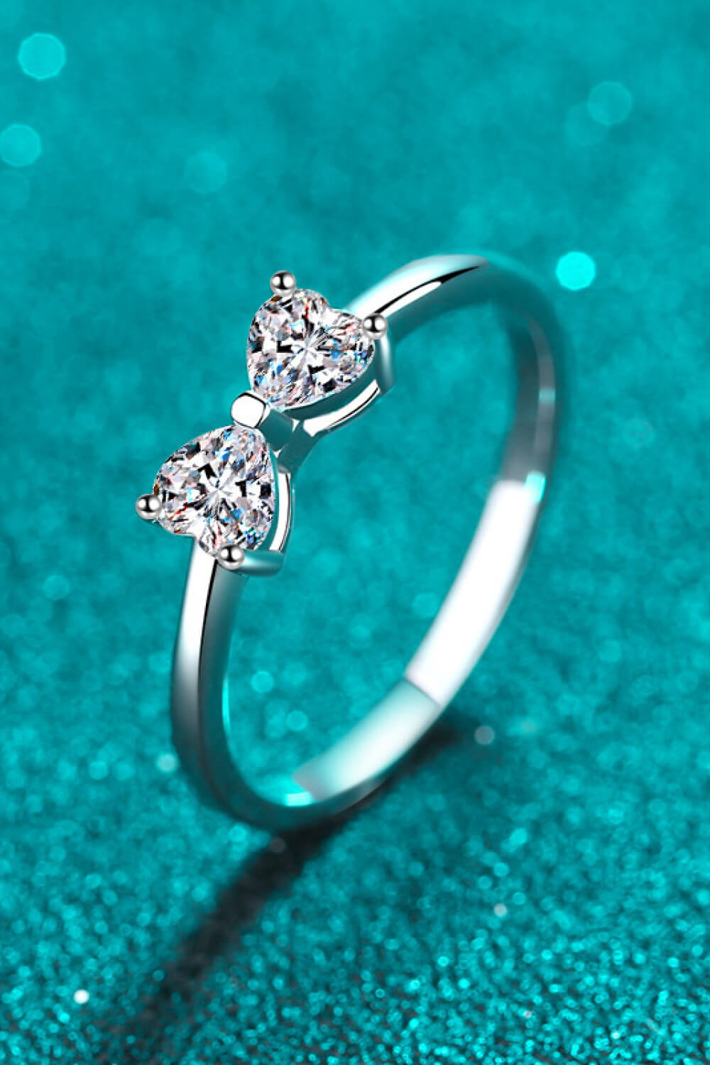 Bow Shaped Moissanite Ring