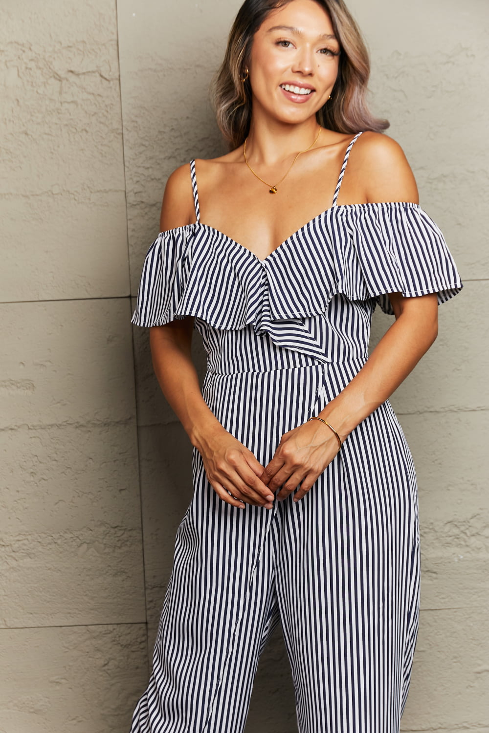 Caitlin Cold-Shoulder Jumpsuit