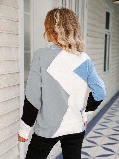 Zena Color Block Sweater