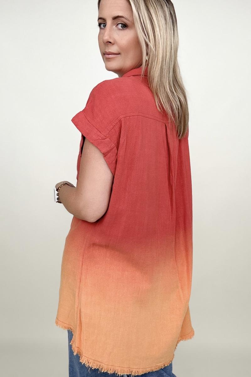 Beachy Linen Blend Button Down Top (2 Colors)