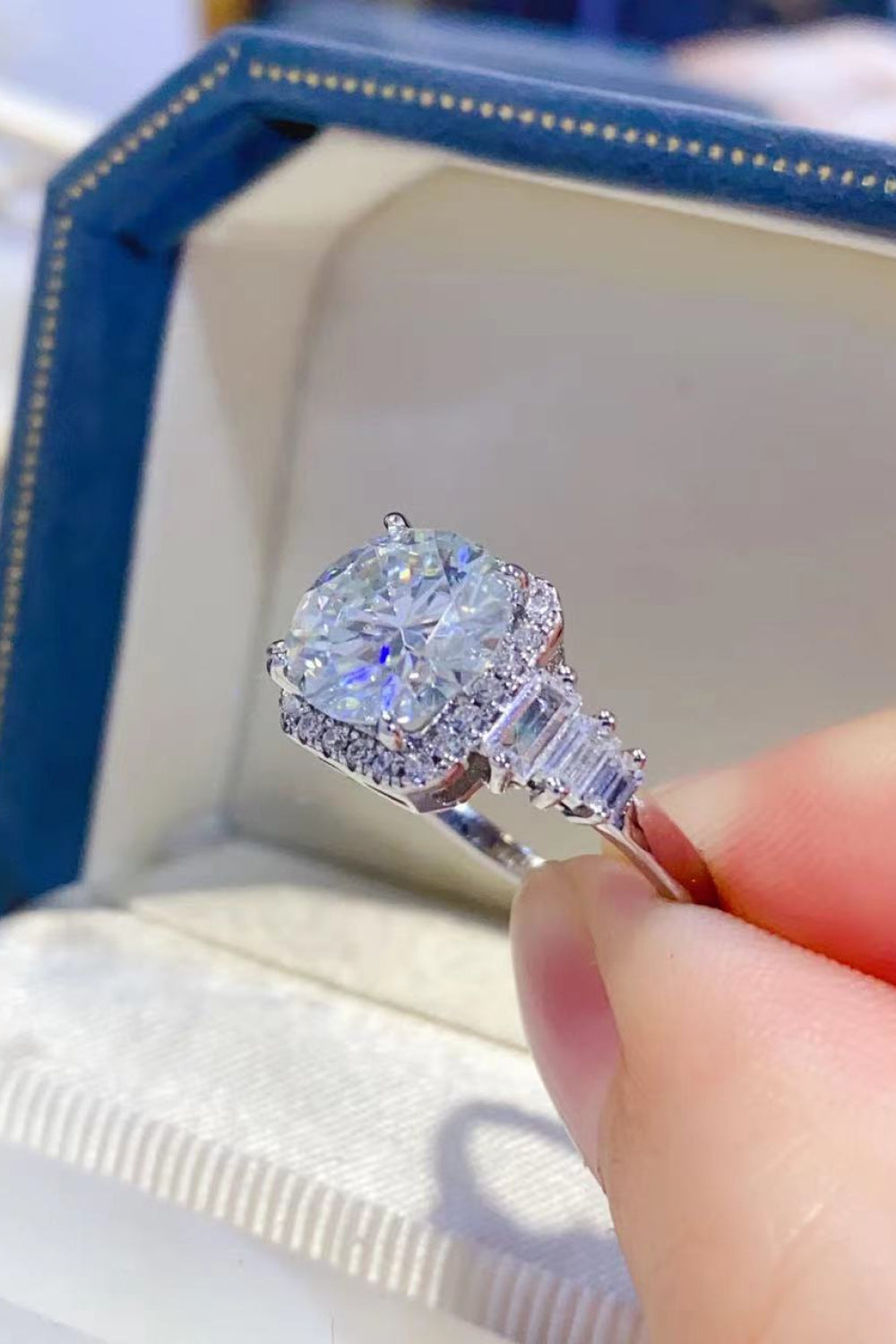 3 Carat Moissanite Ring