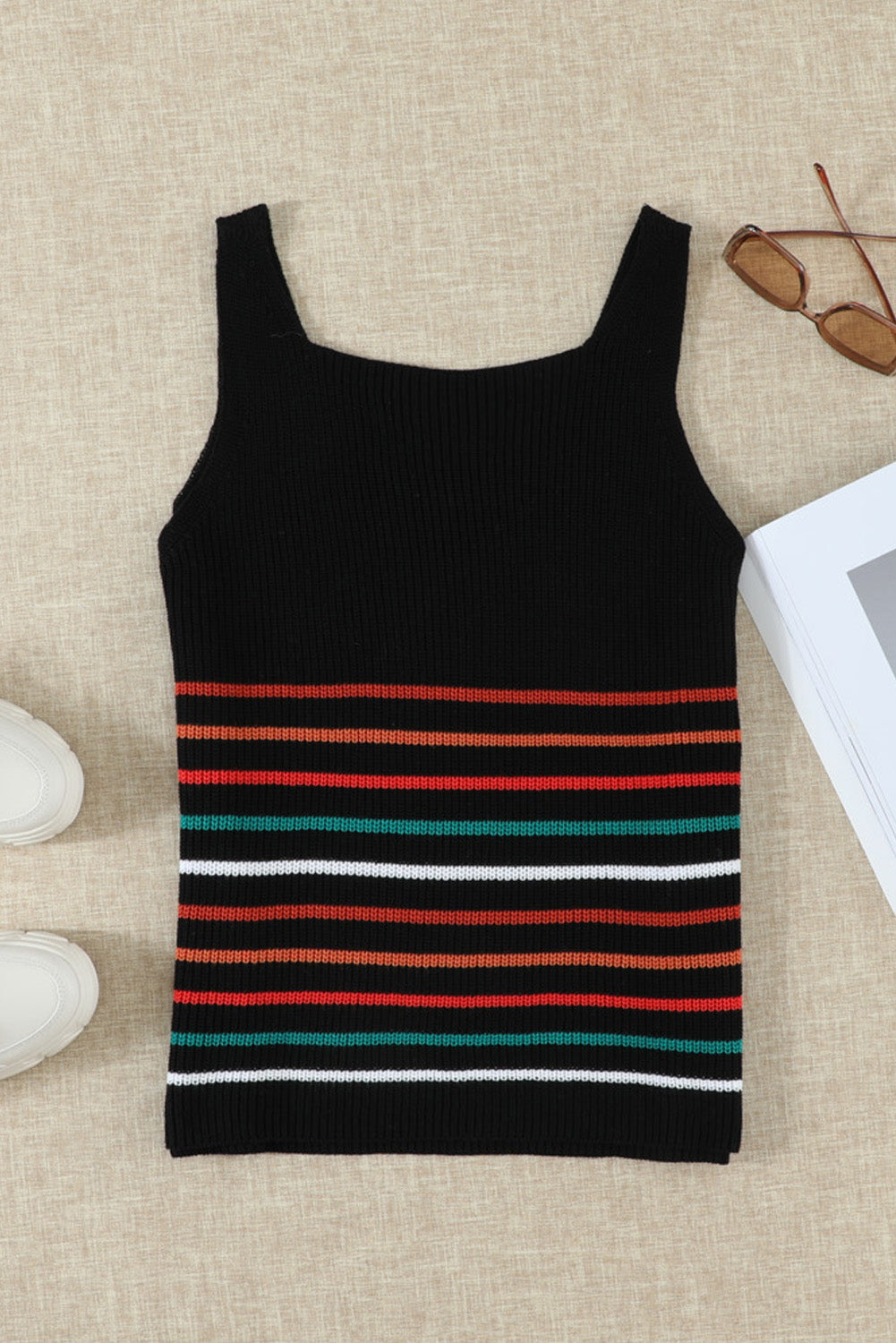 Vienna Striped Knit Tank (4 Colors)