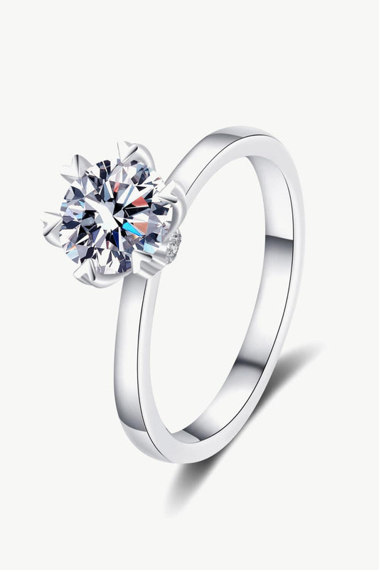 1 Carat Moissanite Ring