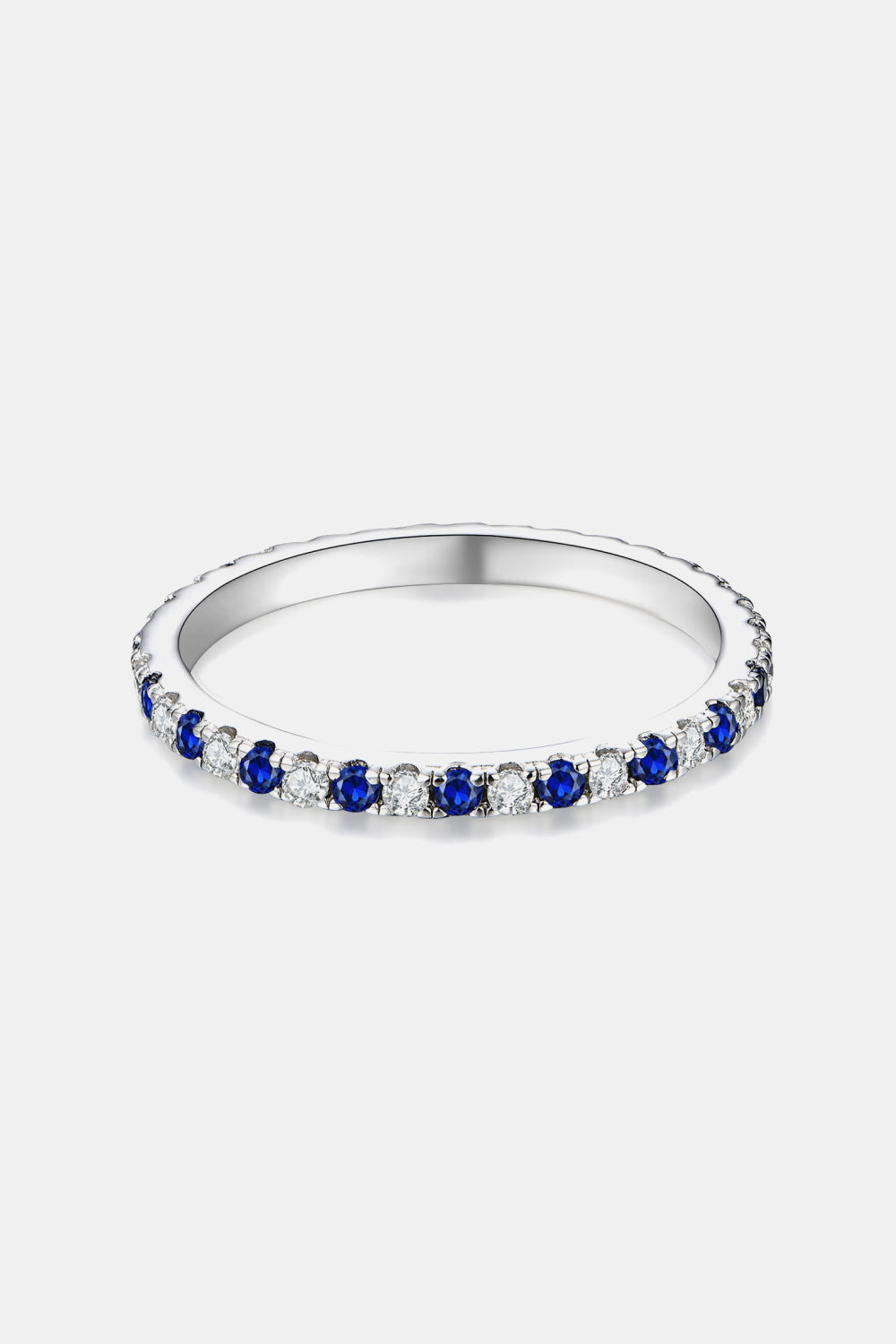 Moissanite Sapphire Ring