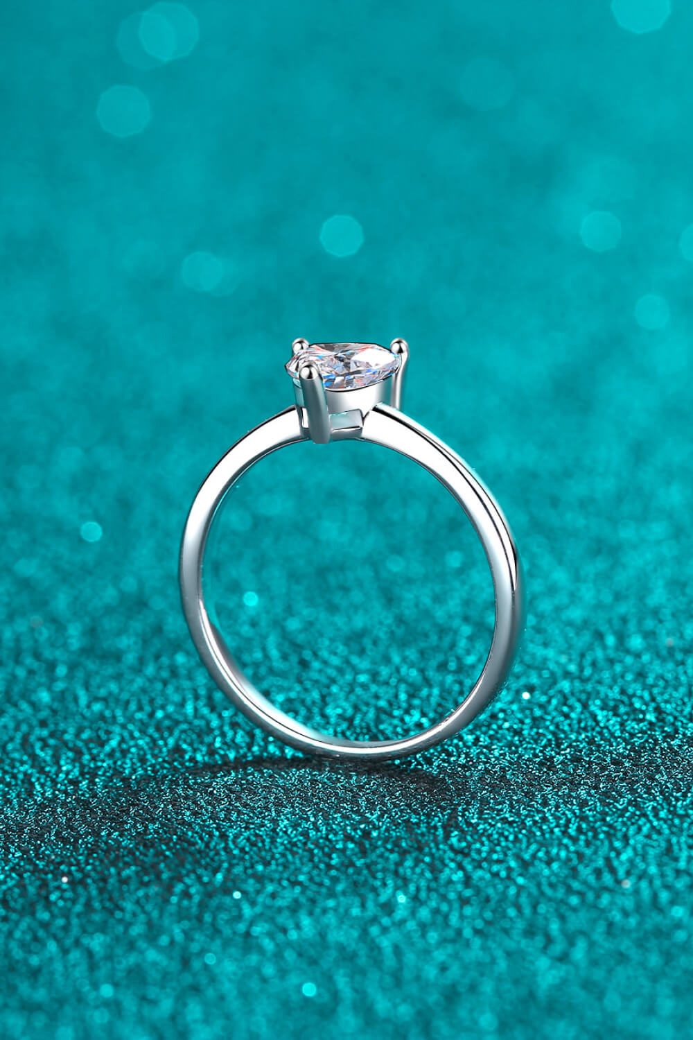 .5 Carat Heart-Shaped Moissanite Solitaire Ring