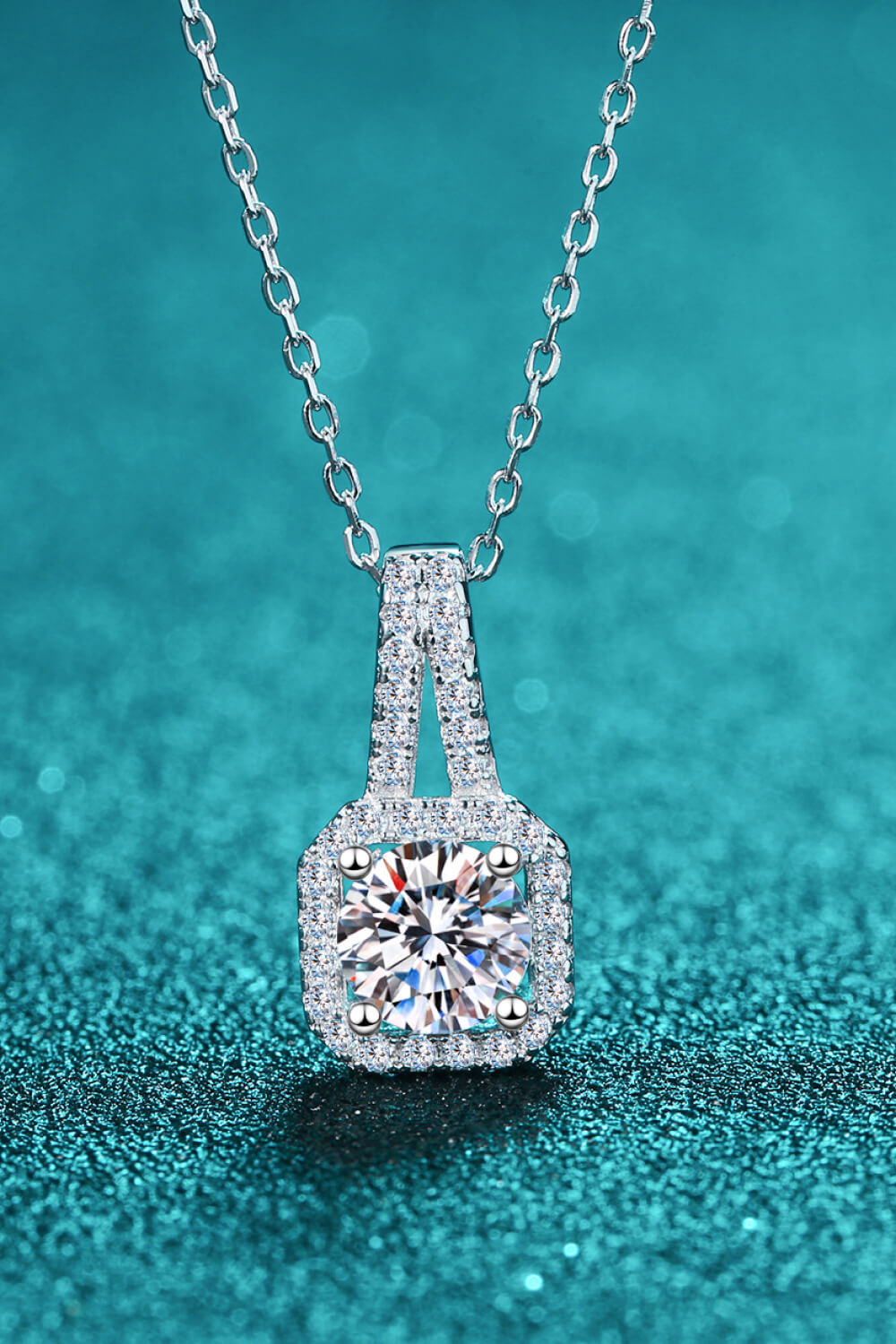 2 Carat Moissanite Pendant Necklace