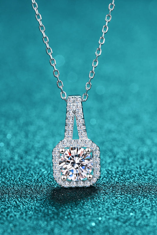 2 Carat Moissanite Pendant Necklace