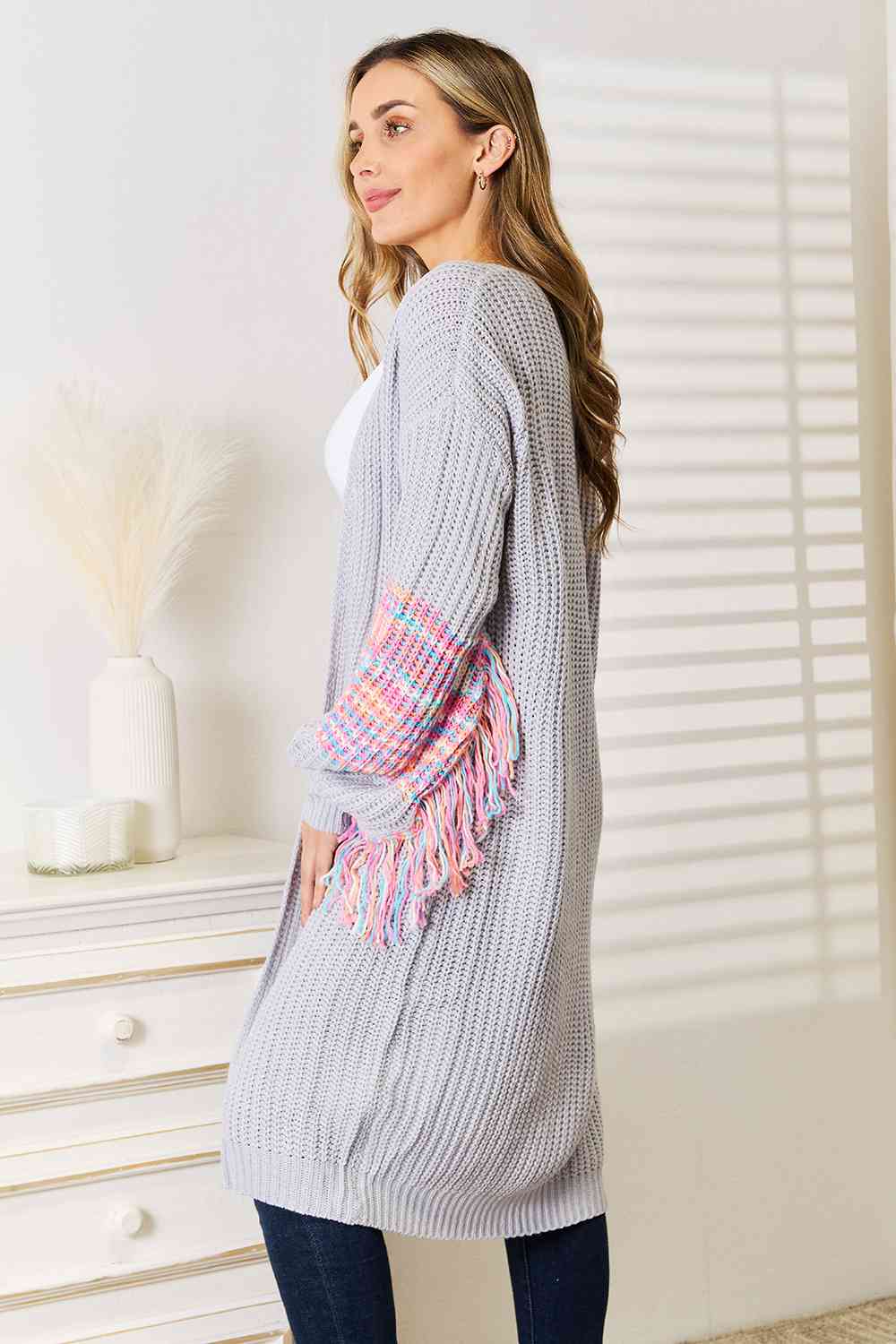 Elena Fringe Cardigan