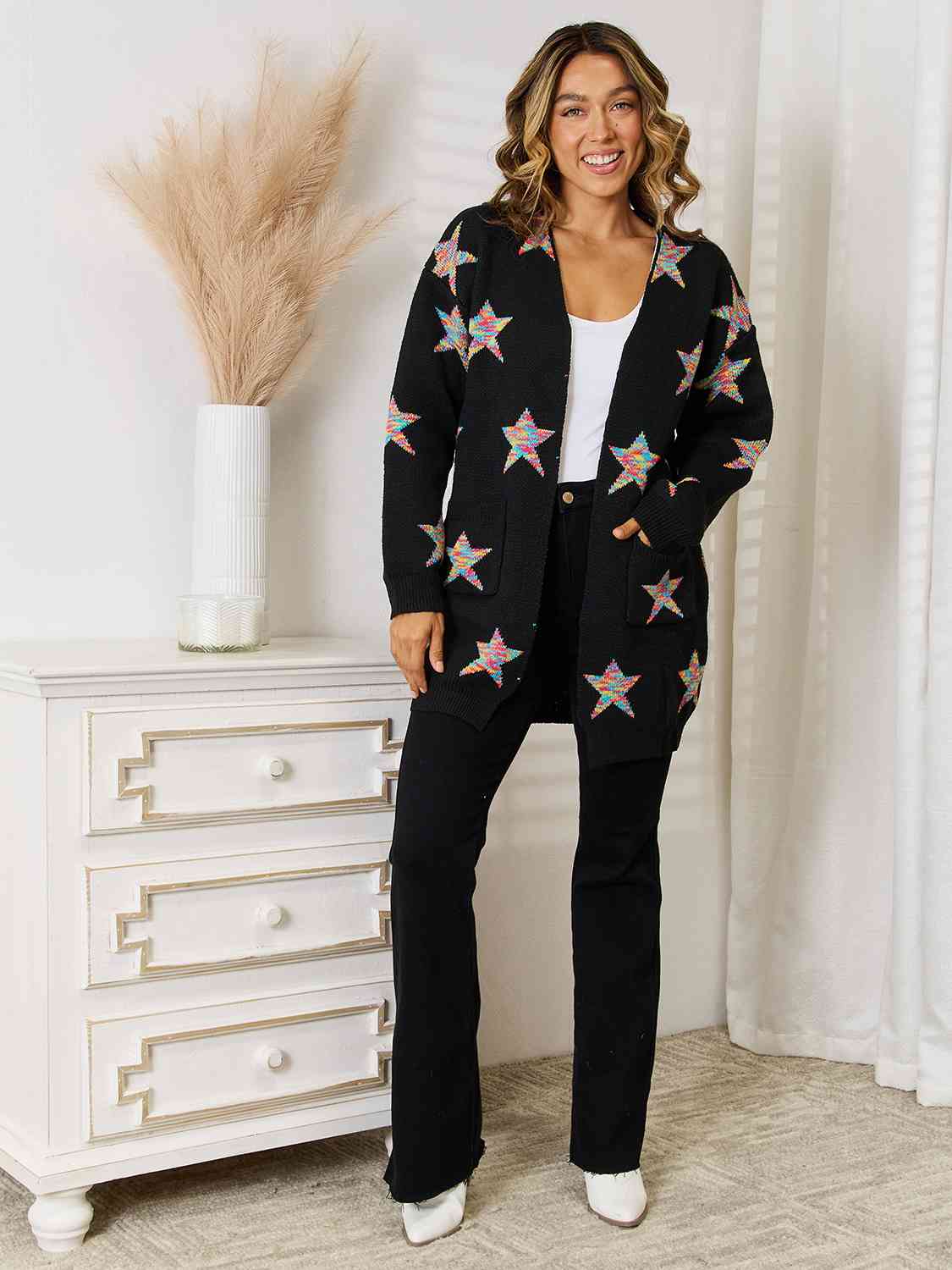 Stassi Star Pattern Cardigan (3 Colors)