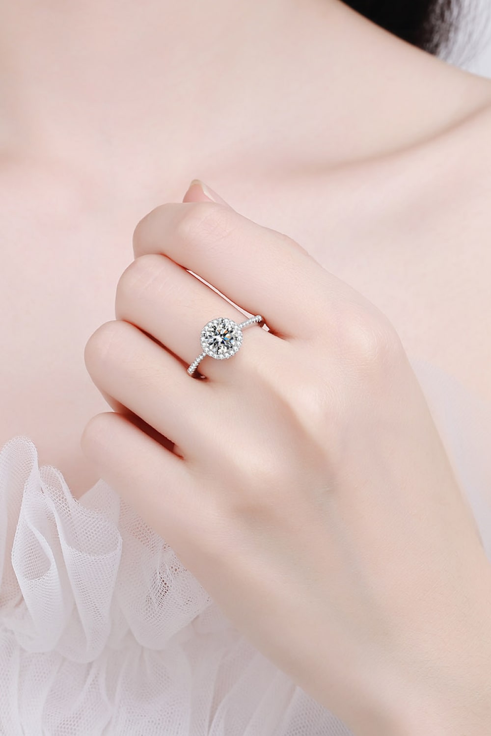 Classic Round Moissanite Ring