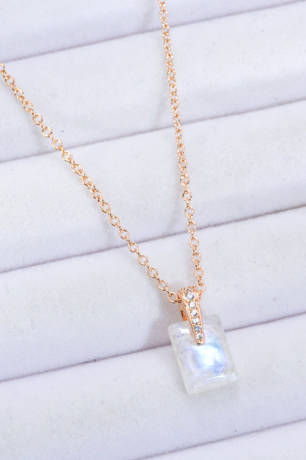 Natural Moonstone Pendant Necklace