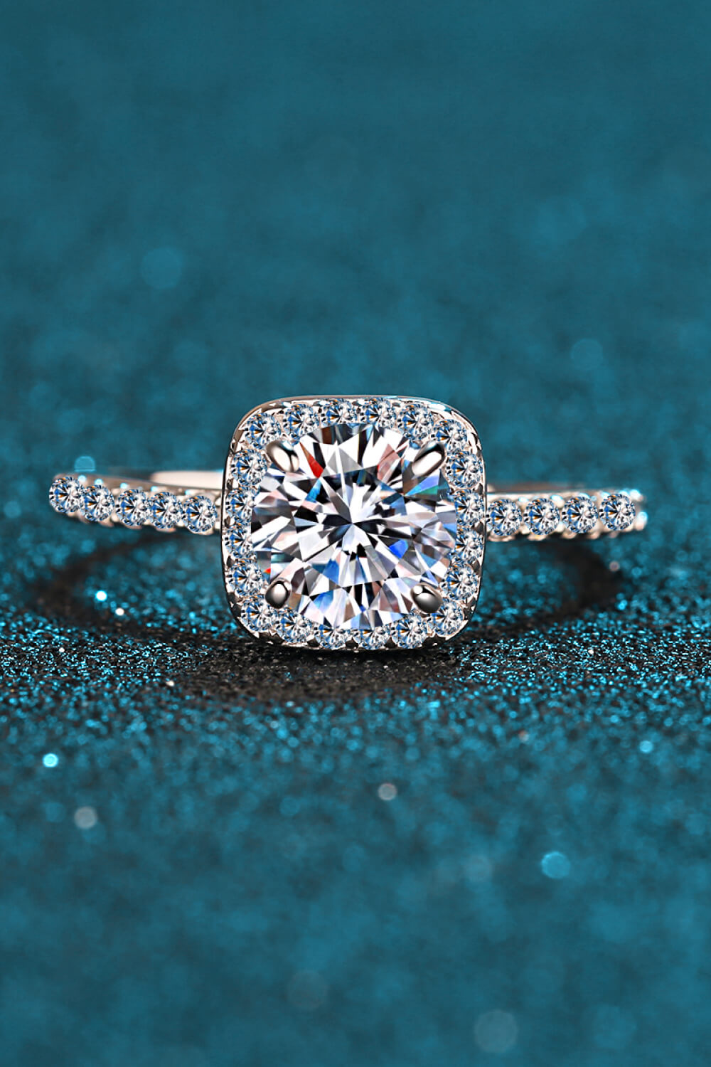 Princess Cut Moissanite Ring