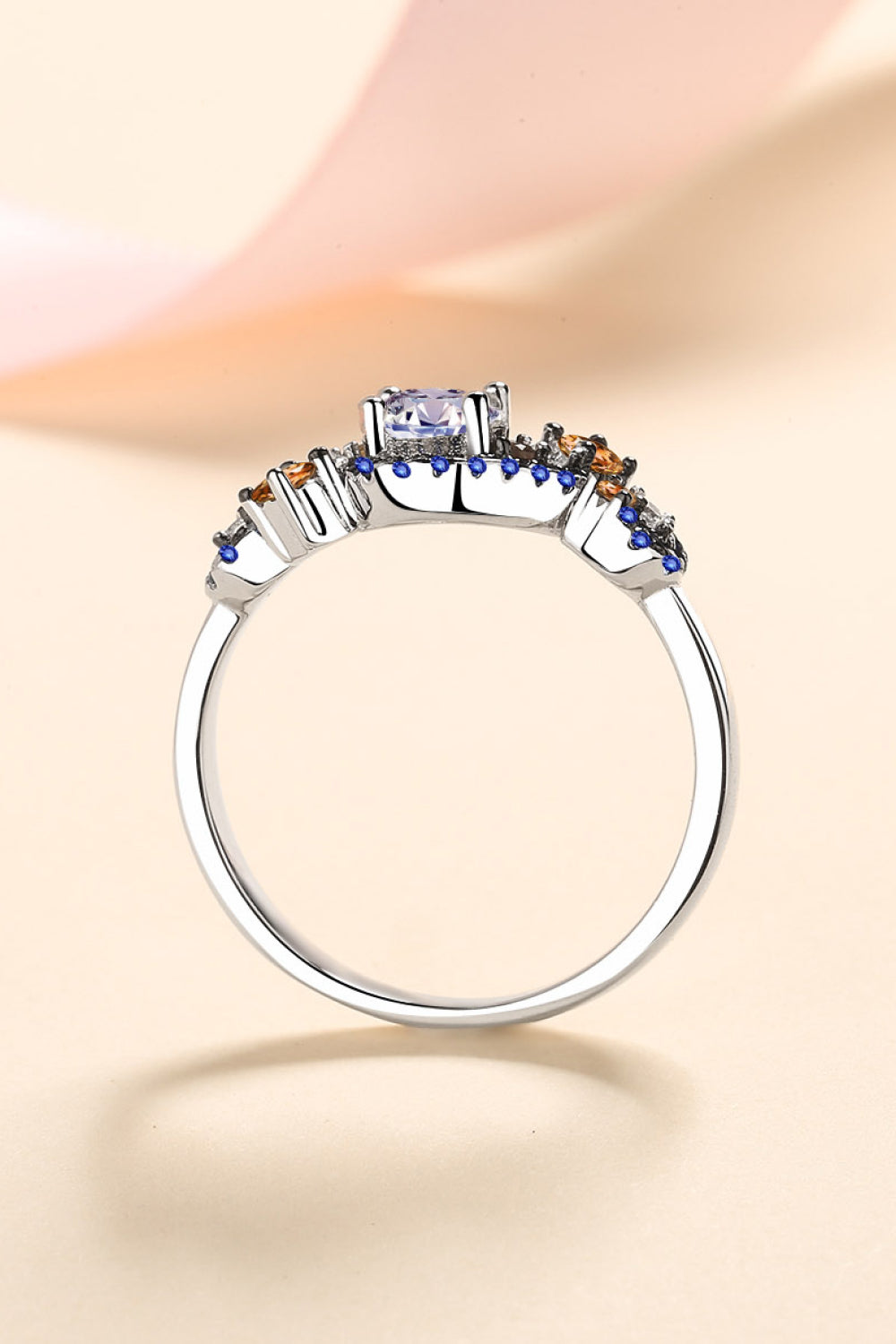 .5 Carat Moissanite Contrast Ring