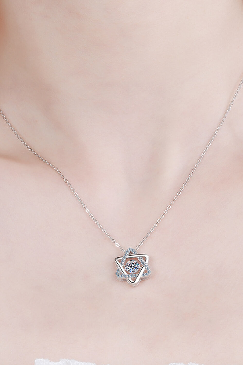 .5 Carat Moissanite Chain-Link Necklace