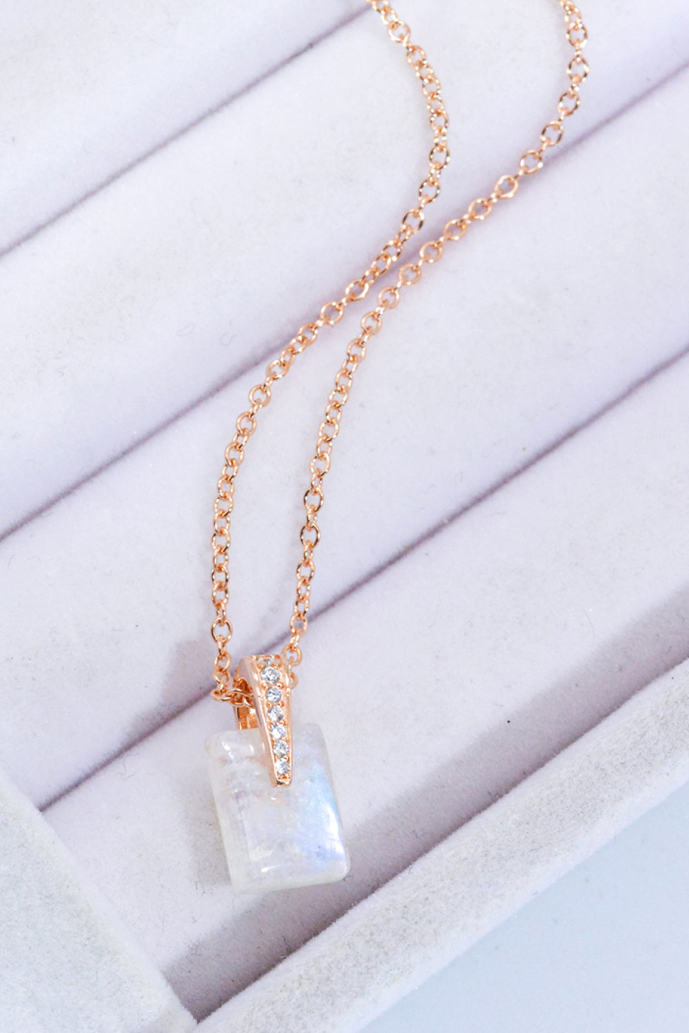 Natural Moonstone Pendant Necklace