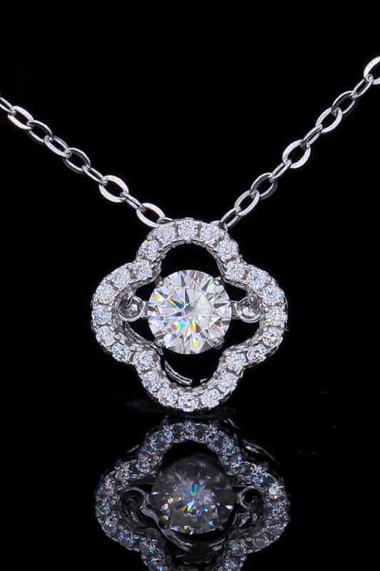 .5 Carat Moissanite Flower Pendant Necklace