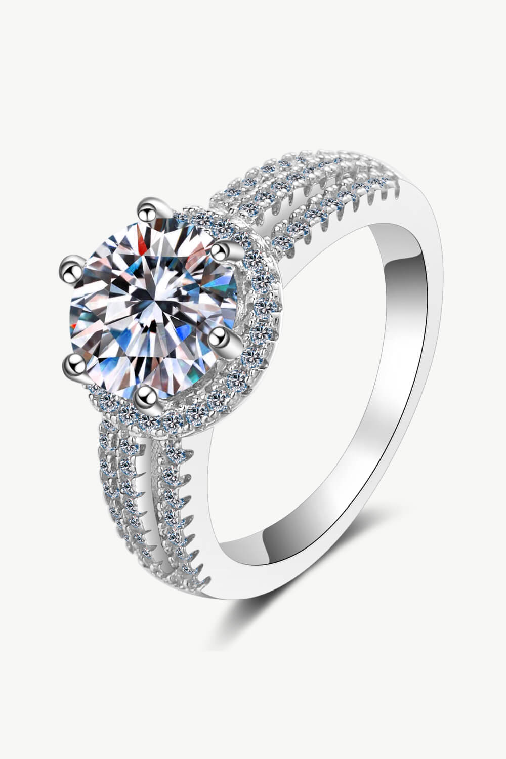 2 Carat Moissanite Ring