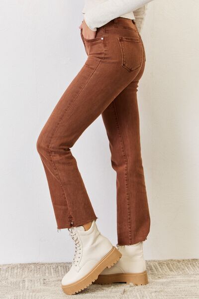 RISEN High Rise Tummy Control Straight Jeans