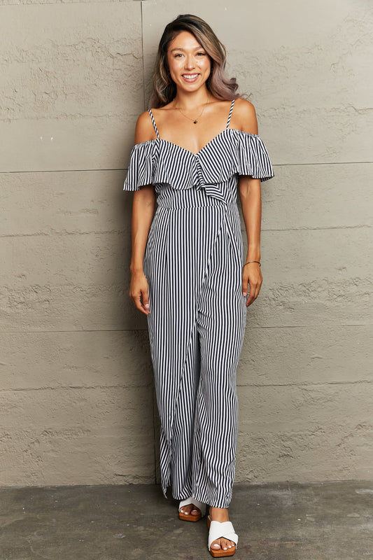 Caitlin Cold-Shoulder Jumpsuit