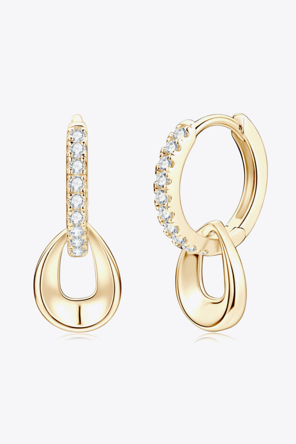 Moissanite Double Hoop Earrings (2 Colors)