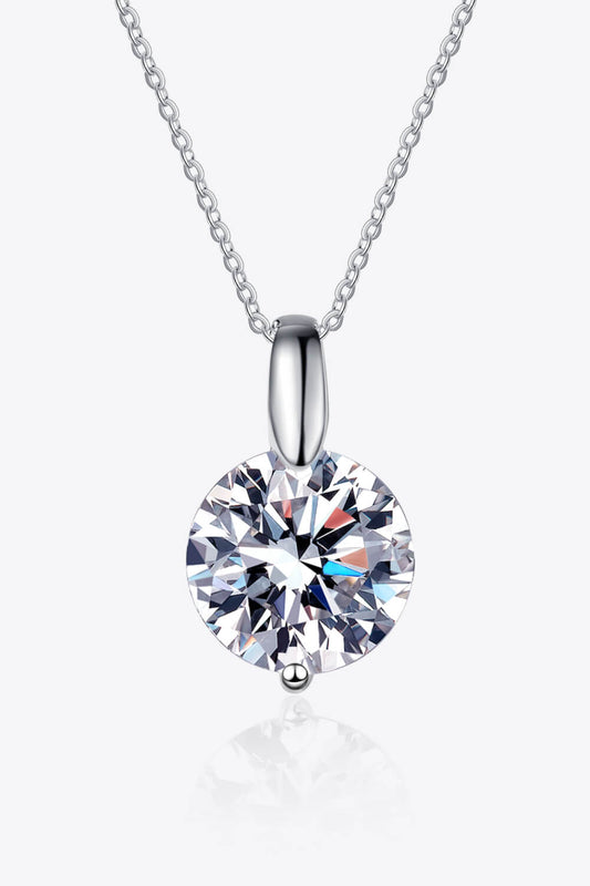 2 Carat Moissanite Pendant Necklace