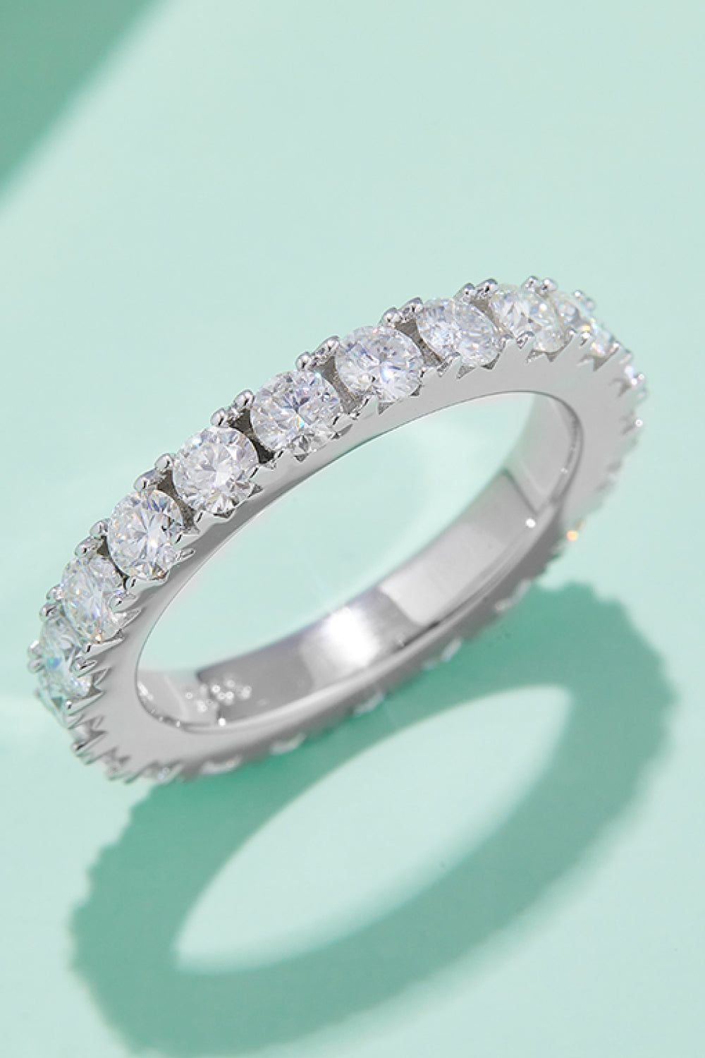 2.3 Carat Moissanite Eternity Ring