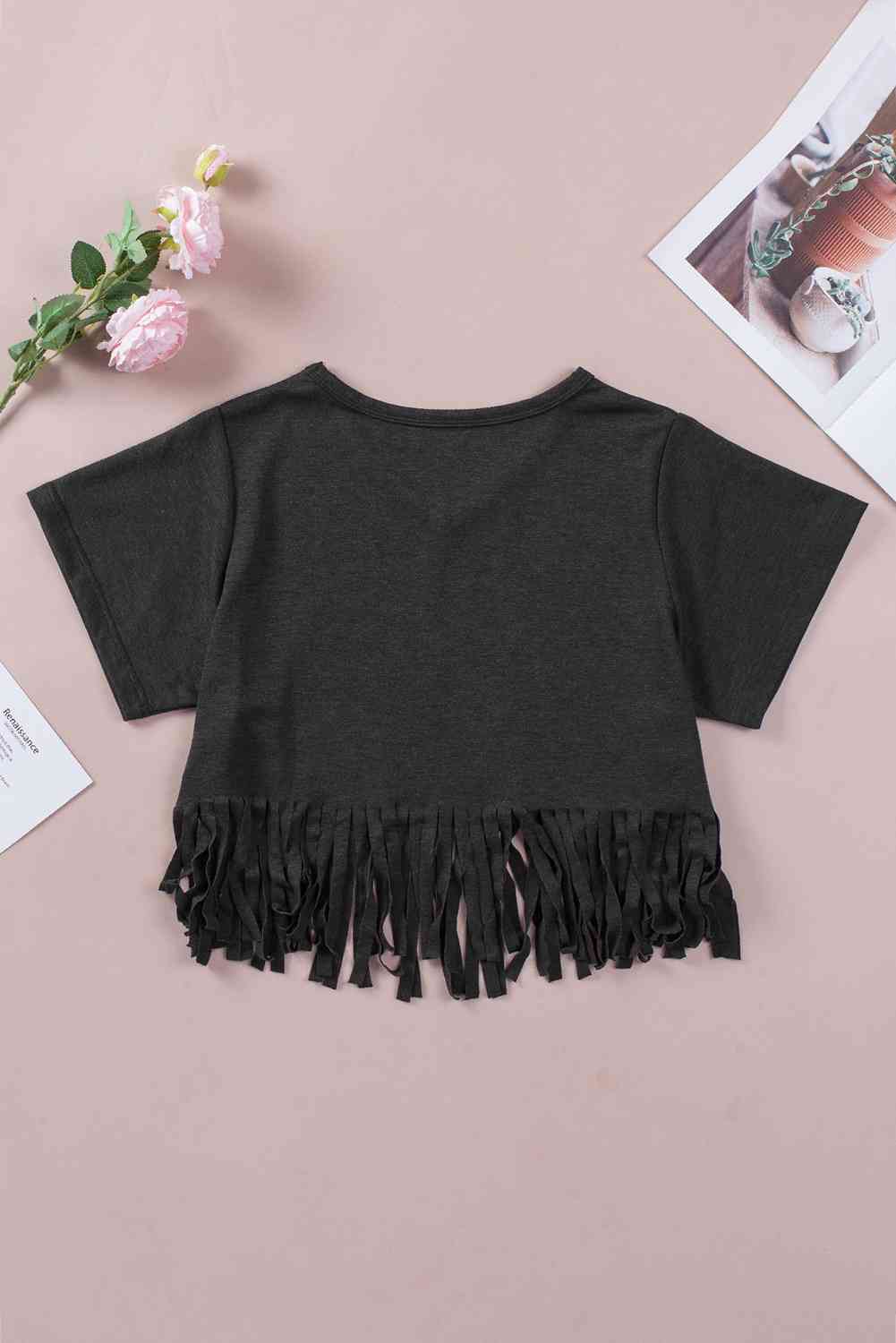 Shania Fringe Hem Tee