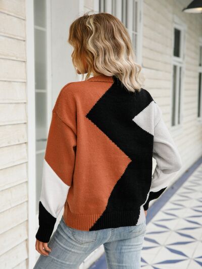 Zena Color Block Sweater