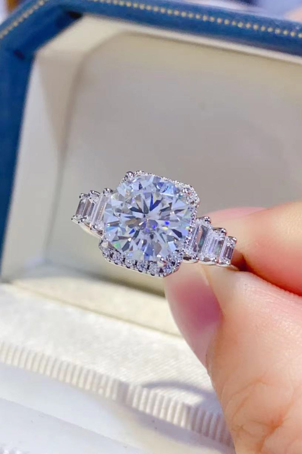 3 Carat Moissanite Ring