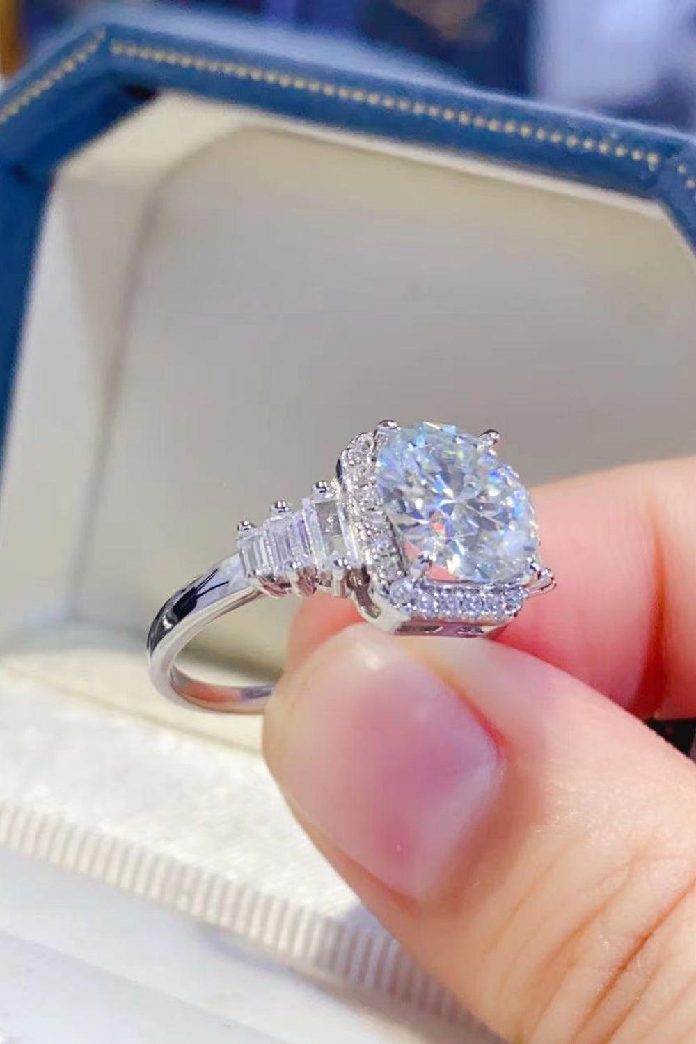 3 Carat Moissanite Ring